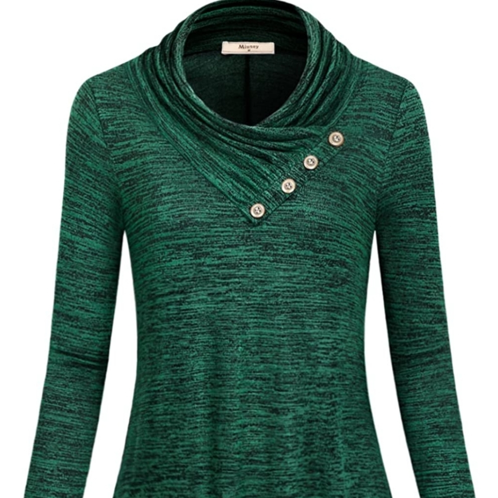 Miusey Women's Long Sleeve tunic top